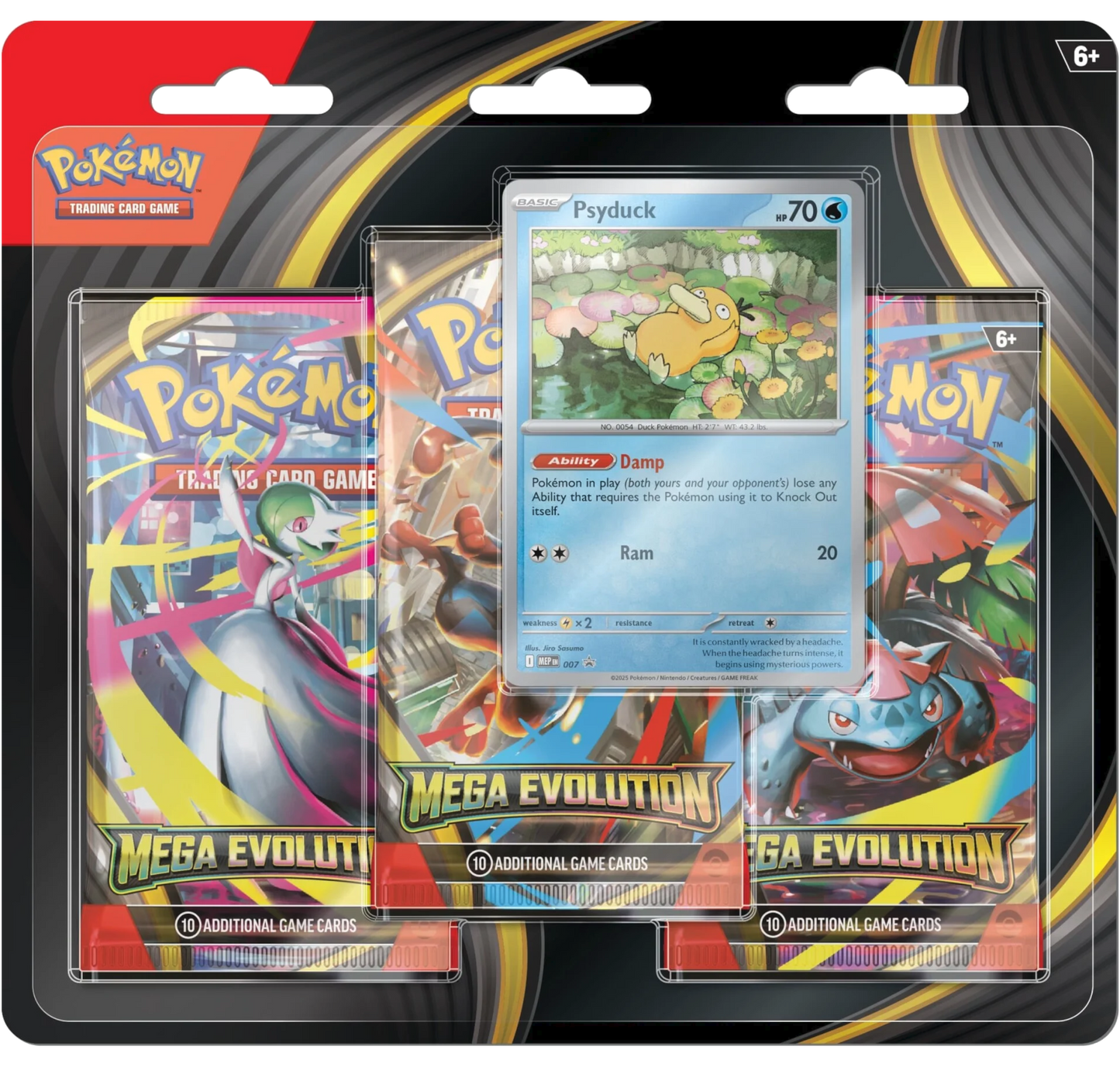 Pokemon TCG - Mega Evolution - 3 Pack Blister