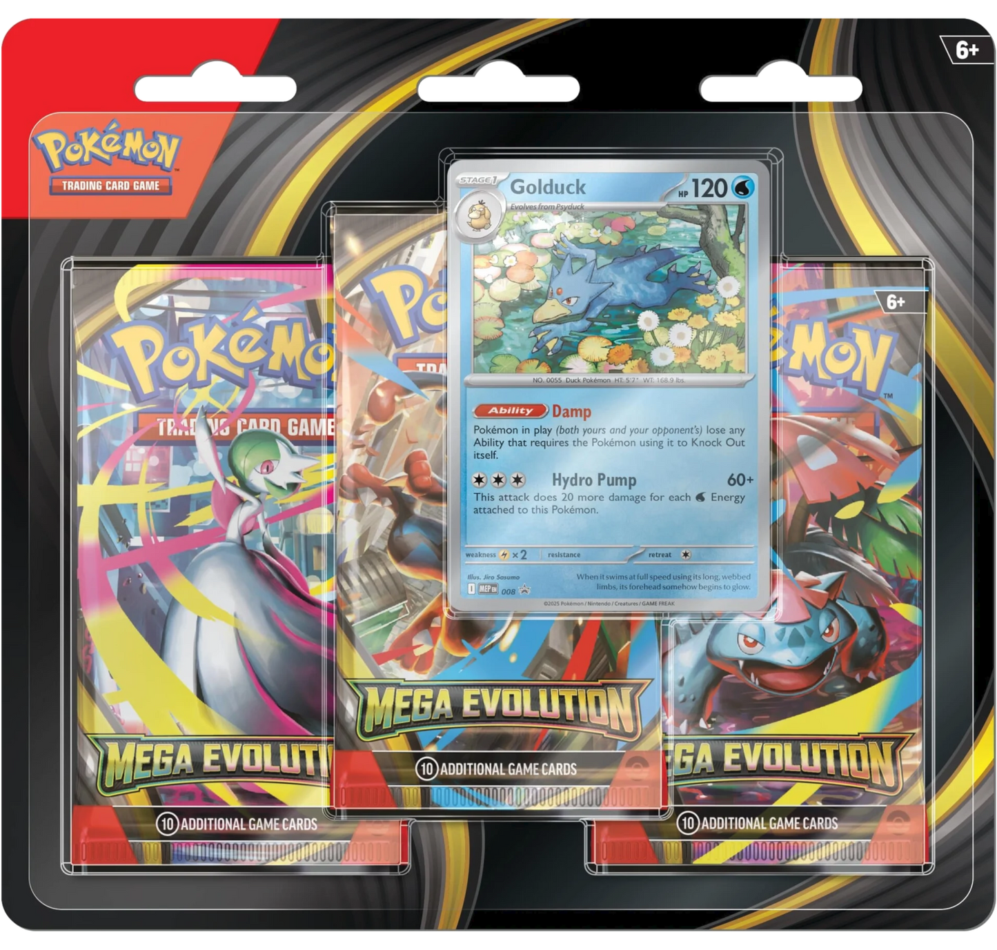 Pokemon TCG - Mega Evolution - 3 Pack Blister