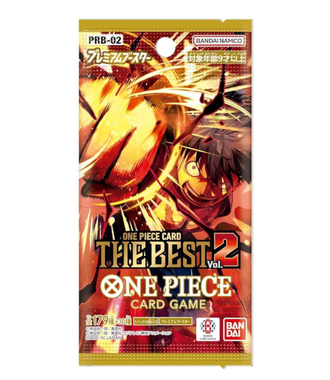 One Piece Card Game packaging with character illustration and branding