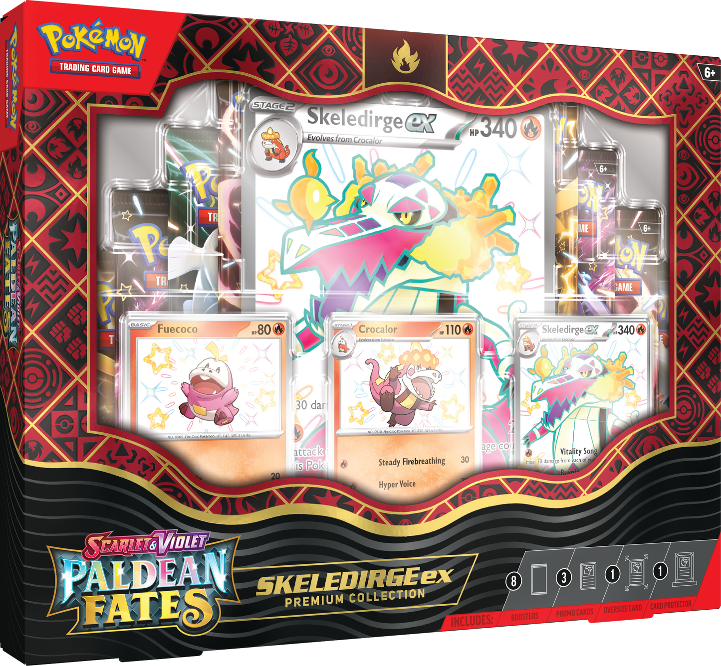 Pokemon TCG - Paldean Fates - Skeledirge Ex Premium Collection