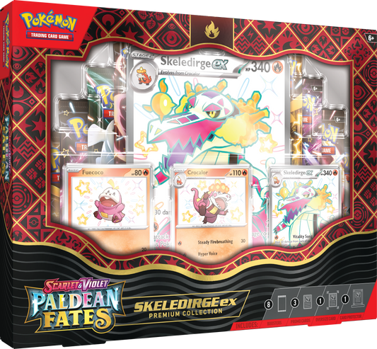 Pokemon TCG - Paldean Fates - Skeledirge Ex Premium Collection
